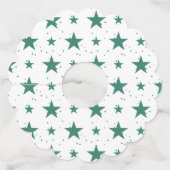 クリスマスパターン123 ワイングラスタグ (正面)