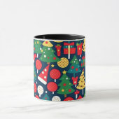 クリスマスパターン1 – コーヒーマグ マグカップ (中央)
