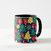 クリスマスパターン1 – コーヒーマグ マグカップ (正面右)