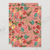 クリスマスパターン2 サンキューカード (正面/裏面)