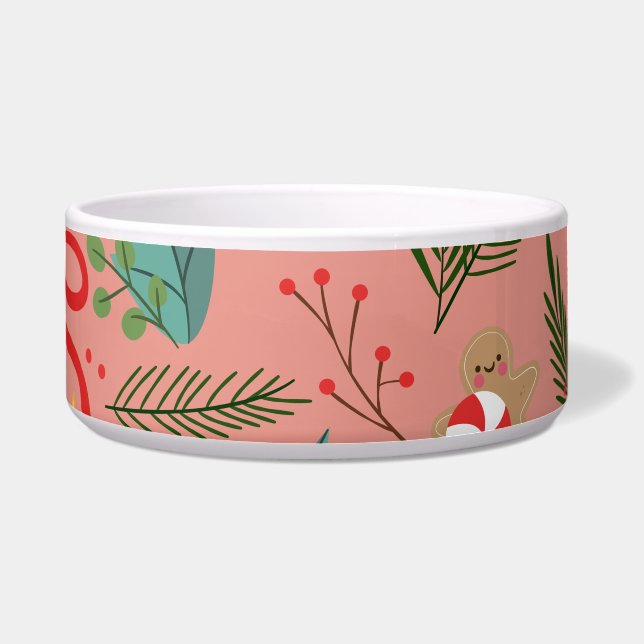 クリスマスパターン2 ボウル (正面)