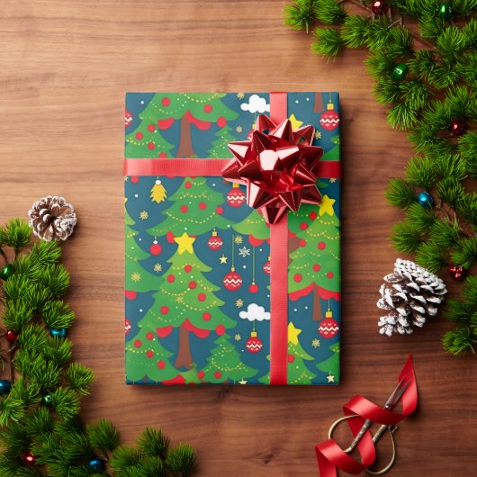 クリスマスパターン2 – ラッピング紙 ラッピングペーパー (クリスマスギフト)