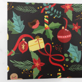 クリスマスパターン3 三つ折りクリスマスカード (内部最初)