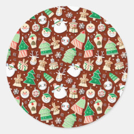 クリスマスパターン7 - ステッカー