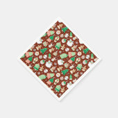 クリスマスパターン7 -紙ナプキン スタンダードカクテルナプキン (角)