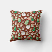クリスマスパターン7 -装飾用クッション クッション (裏面)