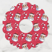 クリスマスパターン89 ワイングラスタグ (正面)