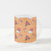 クリスマスパターン90 フロストグラスマグカップ (正面右)