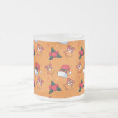 クリスマスパターン90 フロストグラスマグカップ (中央)