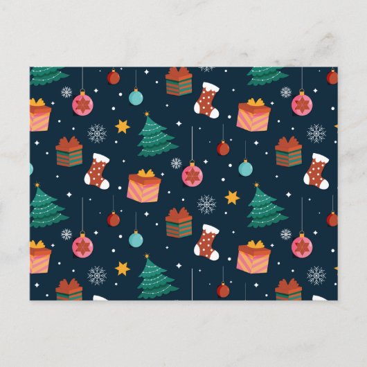 クリスマスパターン96 ポストカード (正面)