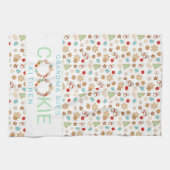 クリスマスパターン（の模様が）あるおばあちゃんのクッキーキッチン キッチンタオル (横)