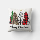 クリスマスパターン(の模様が)あるツリーズスター装飾用クッション クッション (裏面)