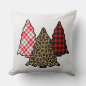 クリスマスパターン（の模様が）あるツリー クッション (正面)