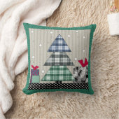 クリスマスパターン，アップリケ，新年，クリスマス クッション (ブランケット)