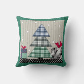 クリスマスパターン，アップリケ，新年，クリスマス クッション (裏面)