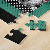 クリスマスパターン，アップリケ，新年，クリスマス ジグソーパズル (側面)