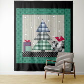 クリスマスパターン，アップリケ，新年，クリスマス タペストリー (インサイチュ)