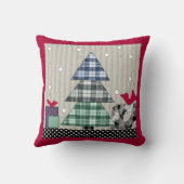 クリスマスパターン,アップリケ,新年,クリスマスt クッション (裏面)