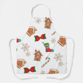 クリスマスパターン エプロン (正面)