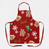 クリスマスパターン エプロン (正面)