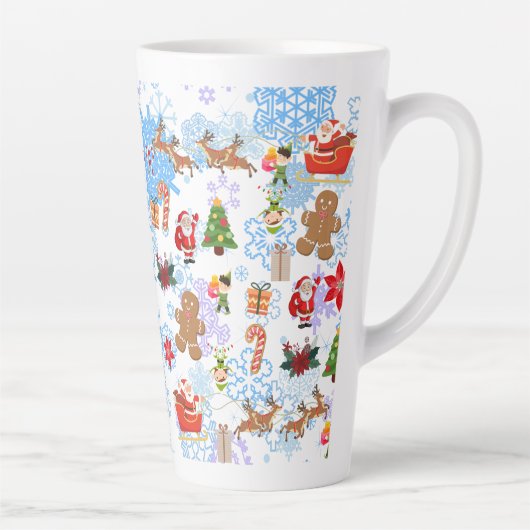 クリスマスパターン カフェラテマグ (右)