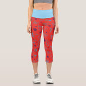 クリスマスパターン カプリレギンス (正面)