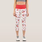 クリスマスパターン カプリレギンス (正面)