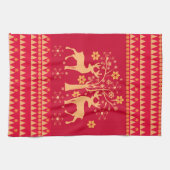 クリスマスパターン キッチンタオル (横)