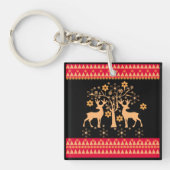 クリスマスパターン キーホルダー (正面)