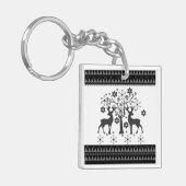 クリスマスパターン キーホルダー (正面左)