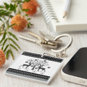 クリスマスパターン キーホルダー (正面右)