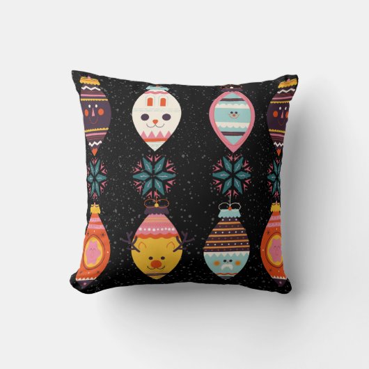 クリスマスパターン クッション (正面)