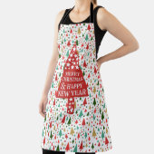 クリスマスパターン – クリスマスツリー エプロン (インサイチュ)