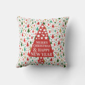 クリスマスパターン – クリスマスツリー クッション (裏面)