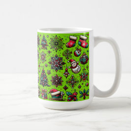 クリスマスパターン コーヒーマグカップ