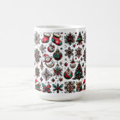 クリスマスパターン コーヒーマグカップ (中央)