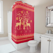 クリスマスパターン シャワーカーテン (インサイチュ)