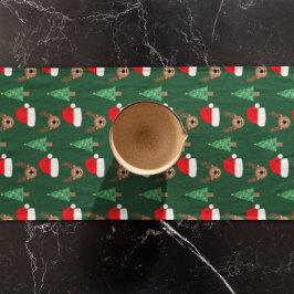 クリスマスパターン ショートテーブルランナー