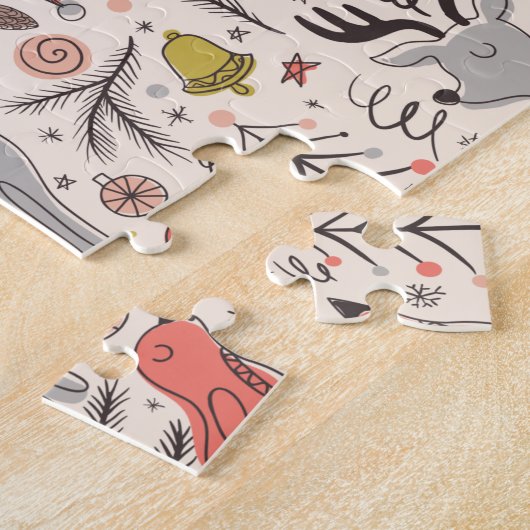 クリスマスパターン ジグソーパズル (側面)