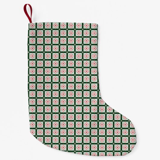 クリスマスパターン スモールクリスマスストッキング (正面)