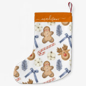 クリスマスパターン スモールクリスマスストッキング (裏面)