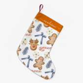 クリスマスパターン スモールクリスマスストッキング (正面 (吊り時))