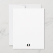 クリスマスパターン ノートカード (裏面)