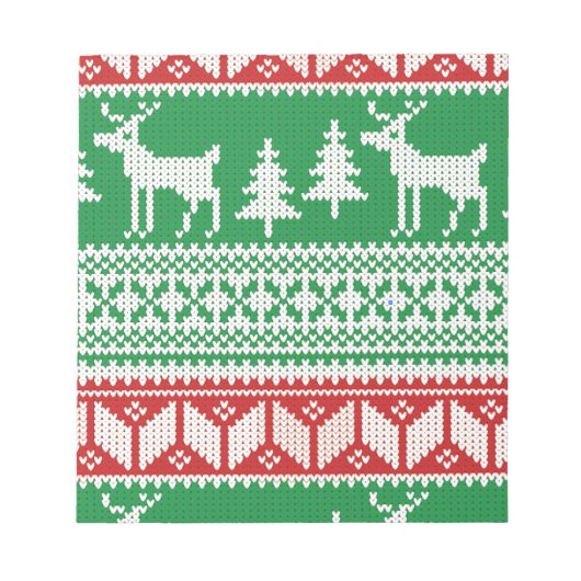 クリスマスパターン ノートパッド (正面)