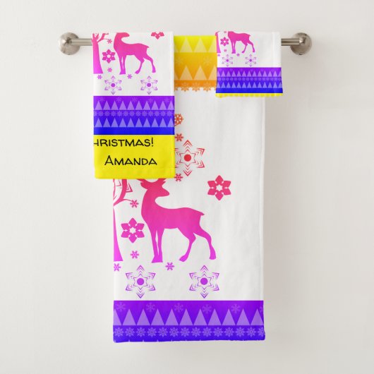 クリスマスパターン バスタオルセット (インサイチュ)