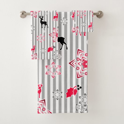 クリスマスパターン バスタオルセット (インサイチュ)