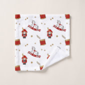 クリスマスパターン バスタオルセット (ウォッシュタオル)