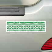クリスマスパターン バンパーステッカー (車上)