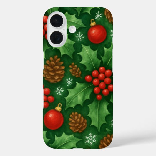 クリスマスパターン | フェスティバルホリデイデザイン Case-Mate iPhoneケース (裏面)