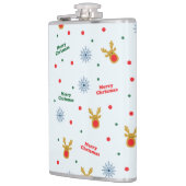 クリスマスパターン フラスク (左)